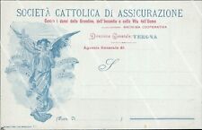 bc312 cartolina verona citta' societa' cattolica di assicurazione