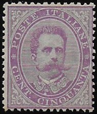 1879 Italia Umberto I 50c