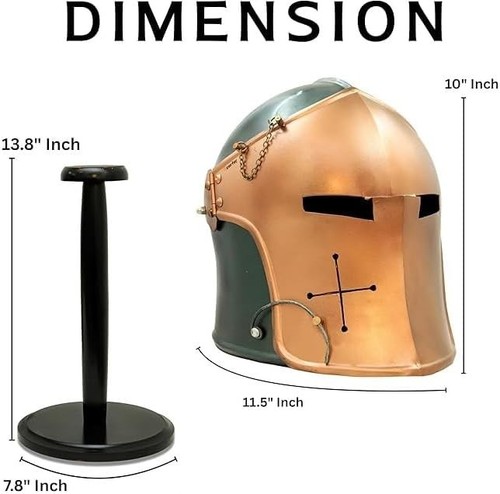 Grande elmo templare medievale - elmo,