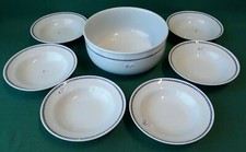 SERVIZIO SET VINTAGE PIATTI 6 PERSONE MACEDONIA FRUTTA DOLCE RICHARD GINORI. *27