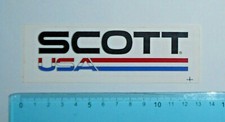 ADESIVO STICKER VINTAGE AUTOCOLLANT AUFKLEBER ORIGINAL MOTO TUNING SCOTT USA