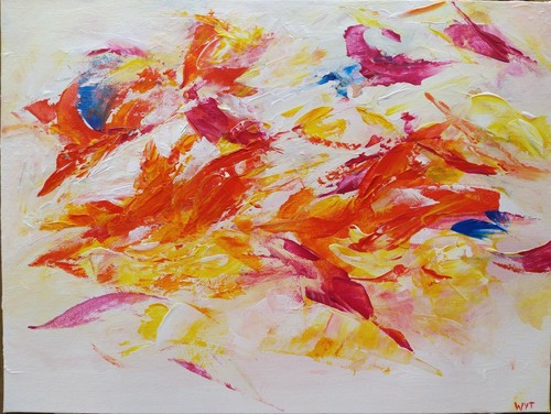 Quadro acrilico astratto