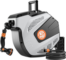 Avvolgitubo Da Giardino Retrattile - Arrotolatore Tubo Acqua Parete Con Ugello S