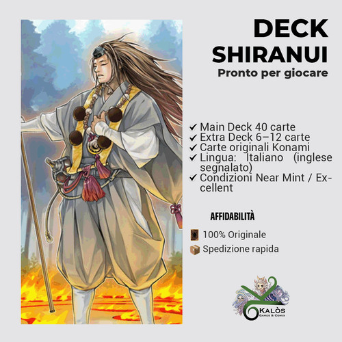 Yugioh mazzo deck shiranui - yugioh!,