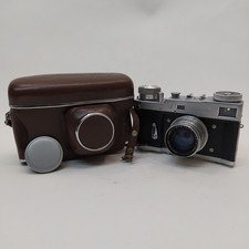 Macchina fotografica Leningrad completa di custodia da revisionare