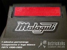 Adesivo bianco su trasparente