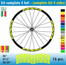 Kit adesivi per Cerchi Bici 26 27,5 28-29 Pollici Ruota MTB Mountain Bike MTB001