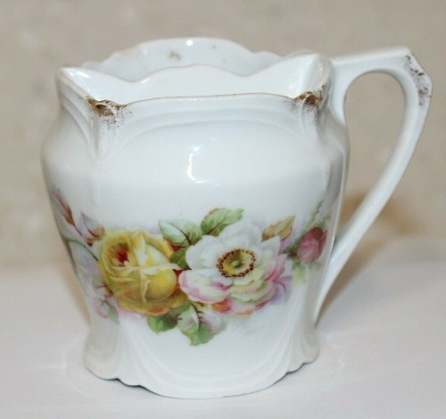 Antica tazza barba floreale - da,