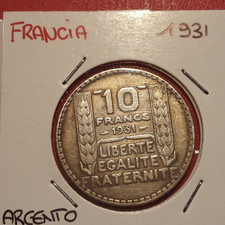 Francia Moneta 10 Franchi 1931