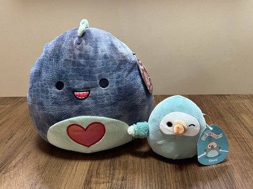 Peluche cuore dinosauro