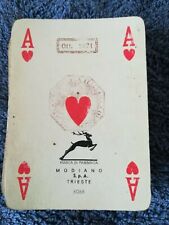 1971 vecchie carte da gioco con bollo Ott 1971 MODIANO con JOLLY