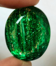 AAA+ 70,25 ct. grande pietra solare verde taglio ovale pietra preziosa sfusa ...