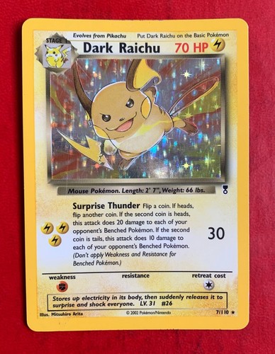 Lotto carte pokemon dark - carte,