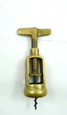 ANTICO CAVATAPPI ITALIANO IN OTTONE VECCHIO 2 COLONNE