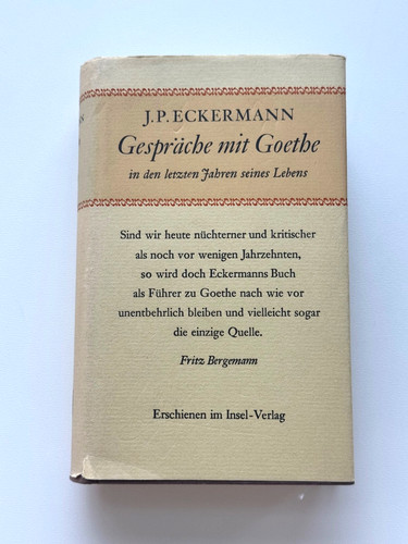 Eckermann gespräche mit - gespräche,