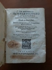 1585 Cavalcanti LA RETTORICA