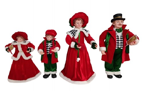 Set cantori natalizi vestiti - 4,