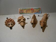 KINDER FERRERO: ANIMALI: SERIE 4 ANIMALI SNODABILI IN LEGNO + BPZ.   2000