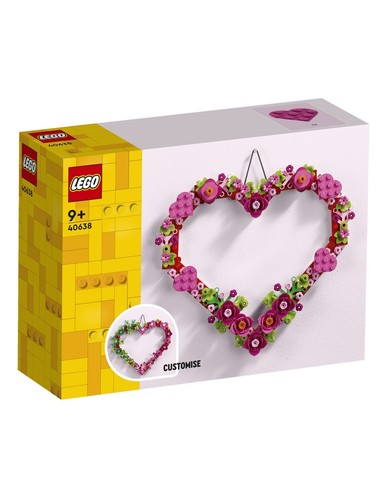 Lego cuore ornamentale - lego, 40638