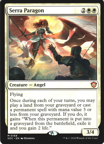 Mtg serra paragon - serra,