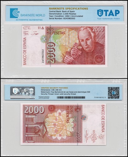 Spagna 2000 pesetas 1992 - pesetas,,