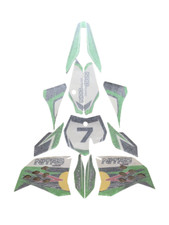 Adesivi Grafiche per Carena Minicross 49cc NRG VERDE Replica Morini KTM