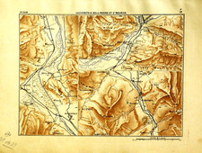 1881 ANTICA Mappa Militare