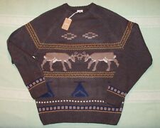 MAGLIONCINO SCOUT GIROCOLLO JACQUARD ANTRACITE TORTORA TG.SMALL - NUOVO