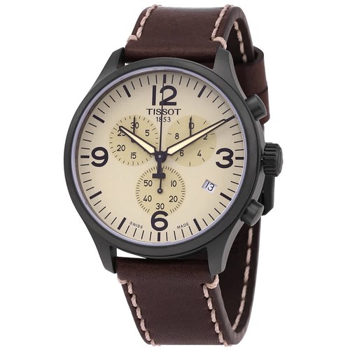 Tissot chrono beige dial - tissot,