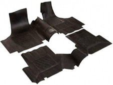 FIAT 500 & 126 KIT COMPLETO 4 PZ. TAPPETINI INTERNI IN GOMMA NERI