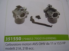 CARBURATORE MOTORE BRIGGS &