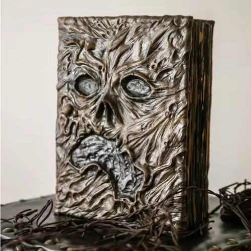 Scary skull face journal - skull,