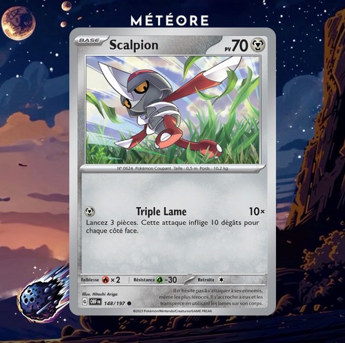 Carte pokémon scalpion - carte,