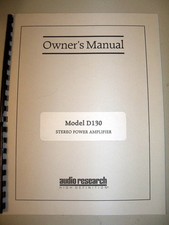 MANUALE D130 ORIGINALE AUDIO