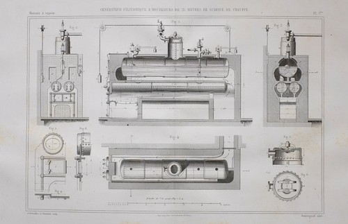 1869 francese vapore - vapore, motore