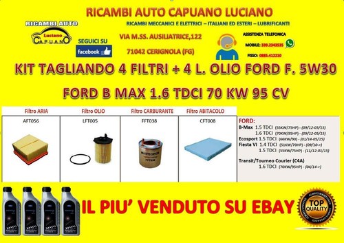 Kit tagliando ford - ford, 1.6