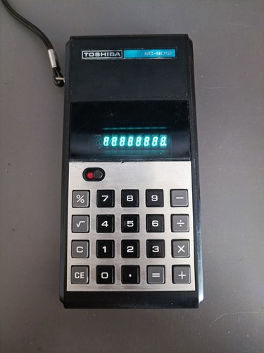 Toshiba 8012 calcolatrice - toshiba, bc-8012