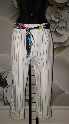 Pantaloni donna bianco - , gessato