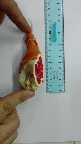 Prosciutto tagliato per