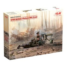 ICM 35713 Modellino scala kit 1:35 WWI British Vickers MG Crew (2 figurine)