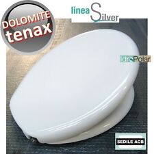 NUOVO SEDILE PER WC TENAX CERAMICA DOLOMITE ACB ERCOS SILVER BAGNO COPERCHIO