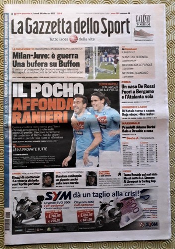 Gazzetta dello sport 2 - 7,