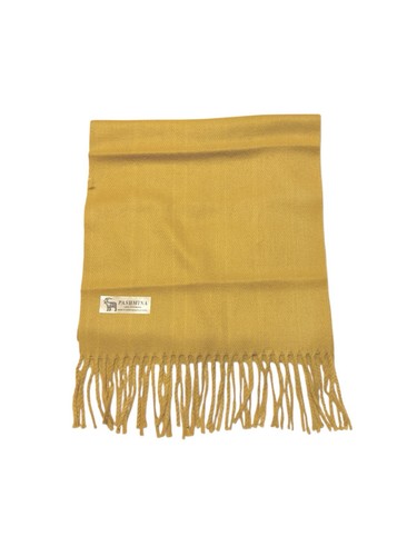 Sciarpa pashmina giallo senape