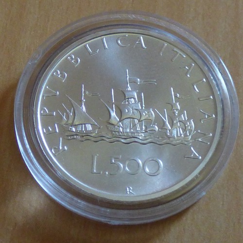 Italy 500 lira - lira, columbus