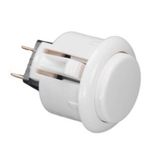 Sanwa OBSF-24-W - Pulsante ORIGINALE Giapponese Arcade gaming professionale