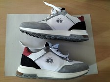 SCARPE LA MARTINA - N.41 - GRIGIO - BIANCO - CAMOSCIO - TEX FABRIC 