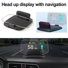 Head Up Display Auto OBD2 FHD HUD GPS Velocità Allarme Proiettore Navigazione