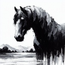 QUADRO CAVALLO ORIGINALE -