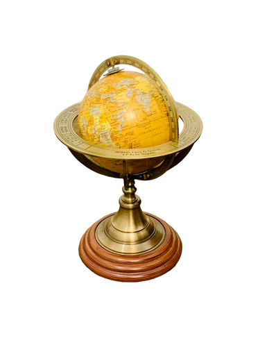 Antico globo sfera mondiale