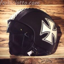 Casco vintage in pelle